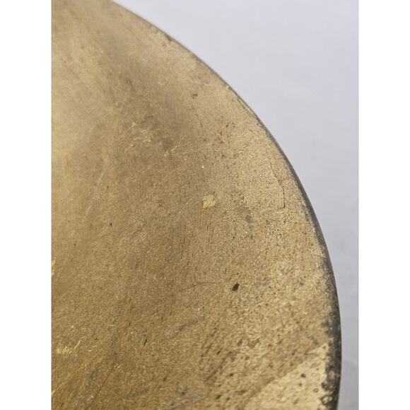 Vintage Pottery Barn Deroma Gilt Terracotta 8" Bowl and Saucer Made In Italy - Picture 7 of 10